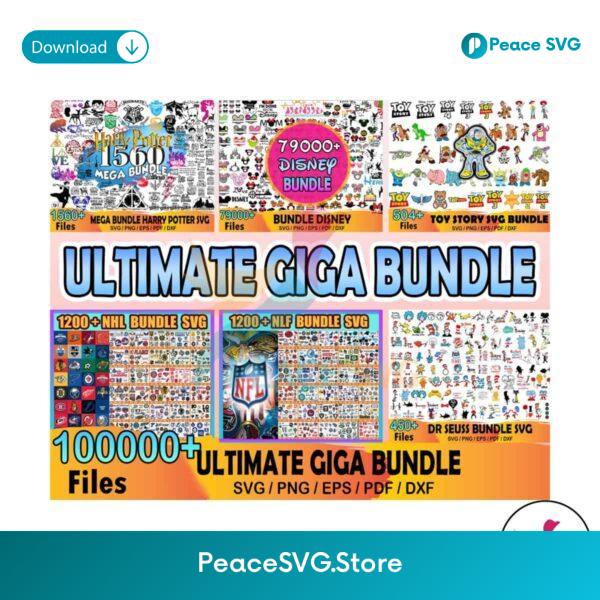 100000 Ultimate Giga Bundle Svg Limited Edition