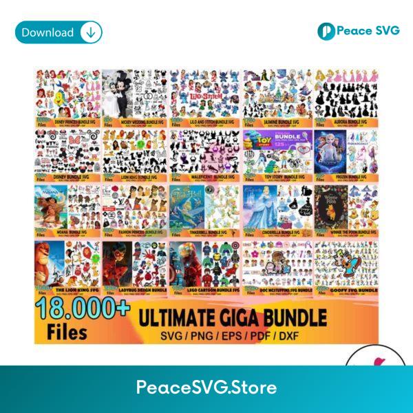 18000 Disney Svg Files For Cricut