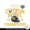 2023 The Cotton Bowl Champions Svg Printable Design
