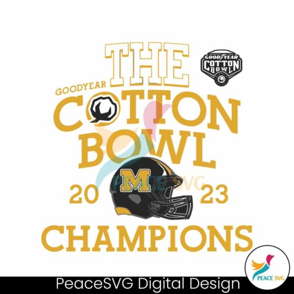2023 The Cotton Bowl Champions Svg Printable Design