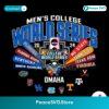 2024 Cross Bat Multi Team College World Series Svg For Silhouette