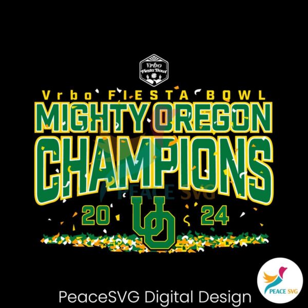 2024 Fiesta Bowl Mighty Oregon Champions Svg Clipart