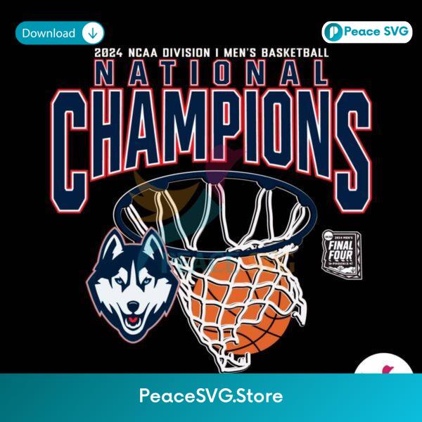 2024 Ncaa Mens Basketball National Champions Uconn Svg For Silhouette