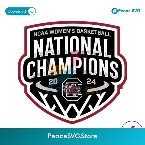 2024 Ncaa Womens Basketball National Champions Svg For Vinyl Cutting