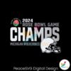 2024 Rose Bowl Game Champs Michigan Wolverines Svg Vector File