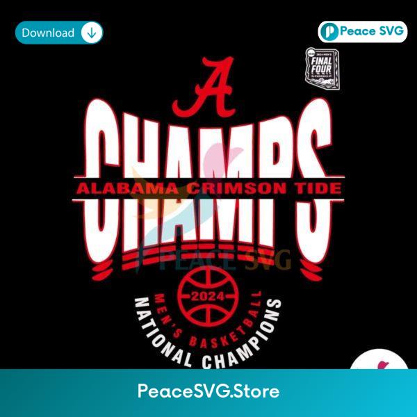Alabama Crimson Tide Basketball National Champions Svg Vector File