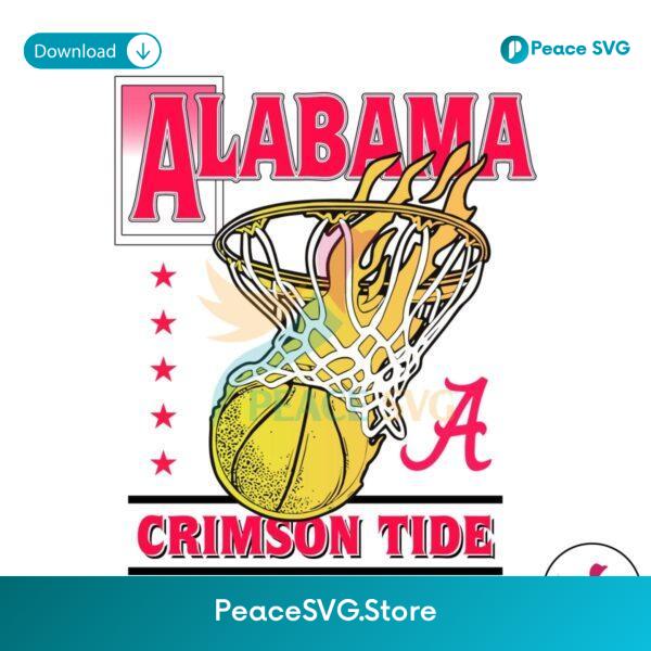 Alabama Crimson Tide Ncaa Basketball Svg Cricut Ready File