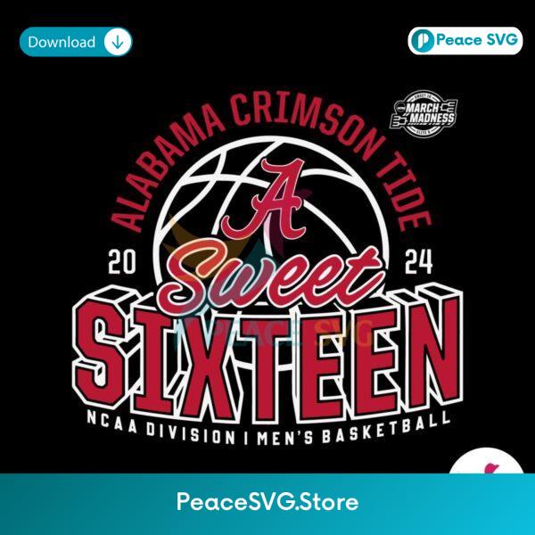 Alabama Crimson Tide Sweet Sixteen Mens Basketball Svg Layered File