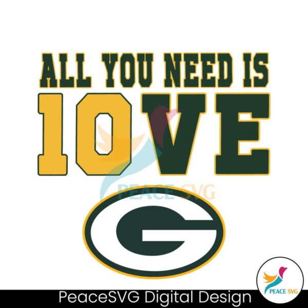 All You Need Is Jordan Love Packers Svg Printable Design