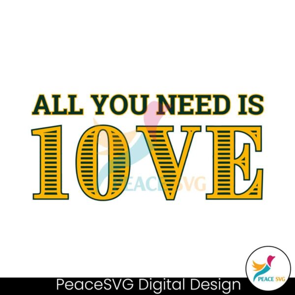 All You Need Is Love Packers Svg For Silhouette
