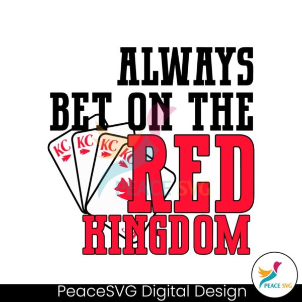 Always Bet On The Red Kingdom Svg Digital Download