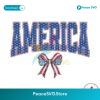 America 4th Of July Bow Usa Flag Png For Printing