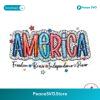 America Freedom Brave Independence Power Png Printable File