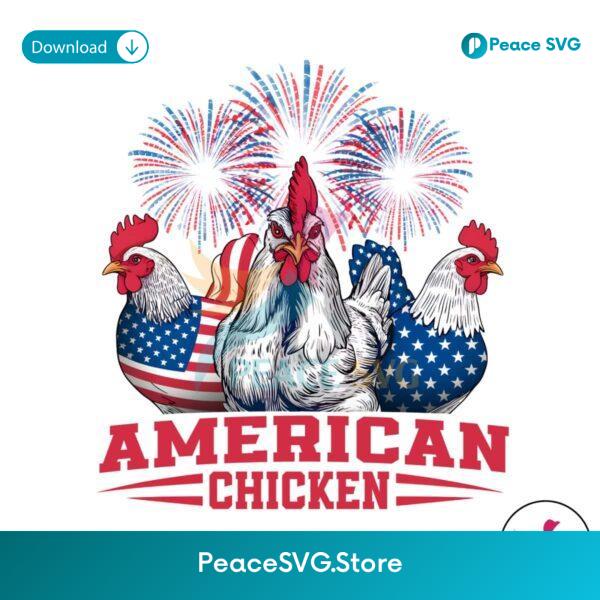 American Chicken Usa Fireworks Png For Sublimation