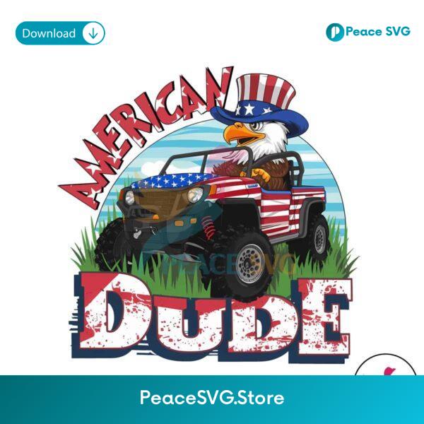 American Dude Eagle Usa Flag Png Digital Download
