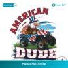 American Dude Patriotic Eagle Png Sublimation Design