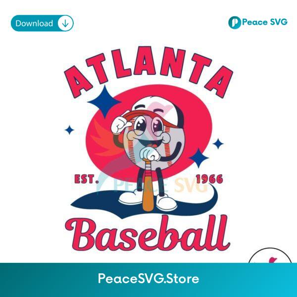 Atlanta Baseball Est 1966 Svg For Vinyl Cutting