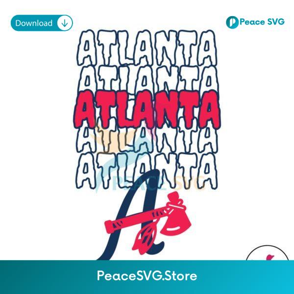 Atlanta Baseball Team Mlb Game Day Svg Cut File