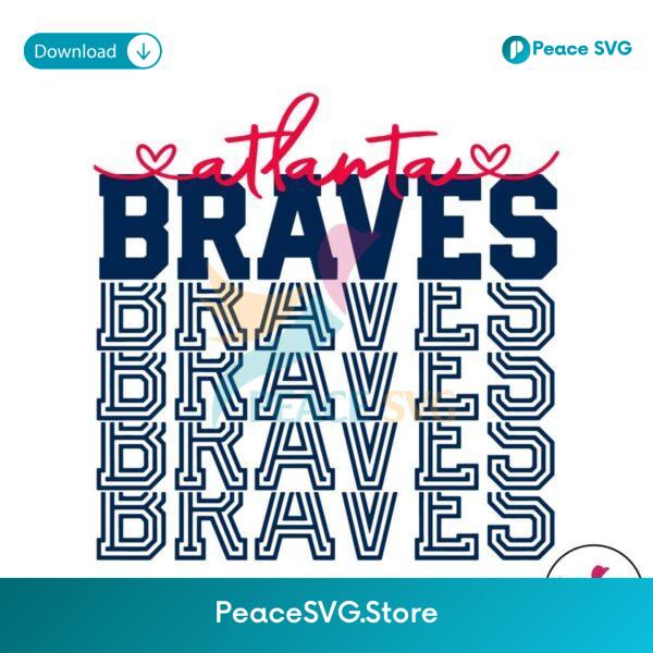 Atlanta Braves Baseball Mlb Team Svg For Vinyl Cutting