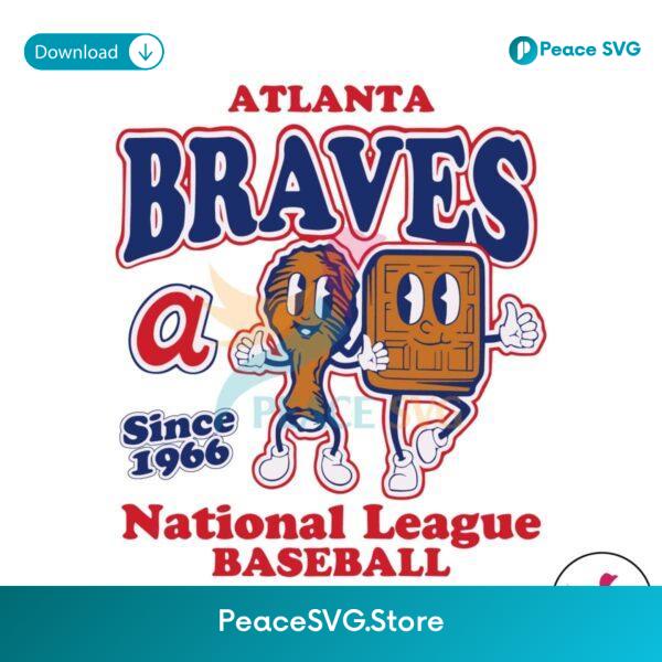 Atlanta Braves National League Baseball Since 1966 Svg Clipart