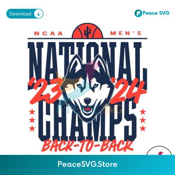 Back To Back National Champs Uconn Ncaa Mens Svg Cricut Ready File