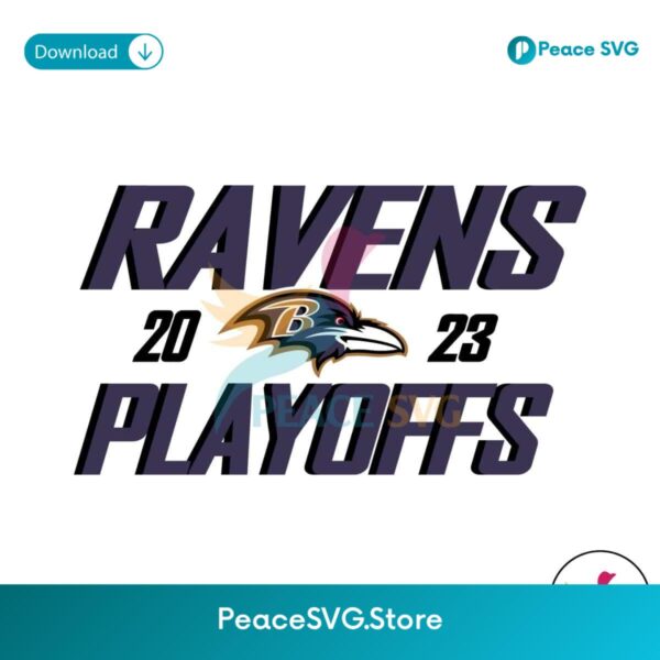 Baltimore Ravens 2023 Nfl Playoffs Svg Files For Cricut