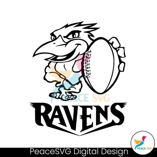 Baltimore Ravens Mascot Football Team Svg Printable Design
