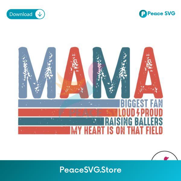 Baseball Mama Biggest Fan Loud Proud Svg For Silhouette