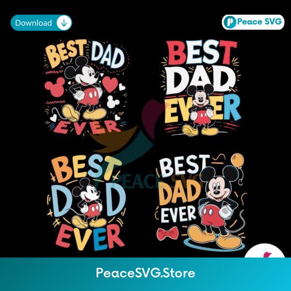 Best Dad Ever Mickey Mouse Svg For Silhouette