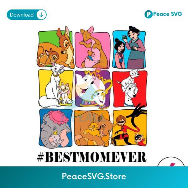 Best Mom Ever Disney Mama Characters Svg Cut File