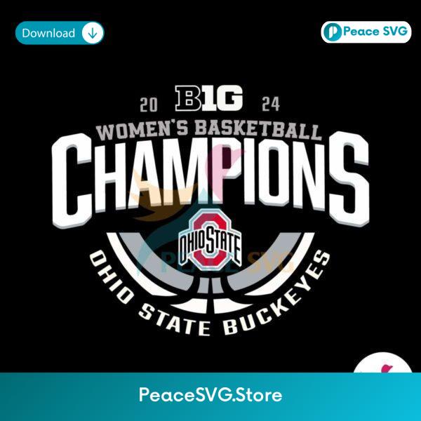 Big 10 Womens Basketball Champion Ohio State Svg Clipart
