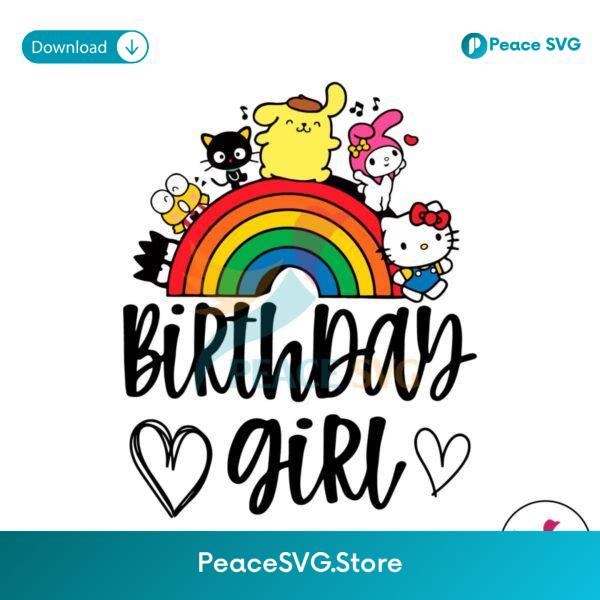 Birthday Girl Kitty And Friends Svg Cricut Ready File