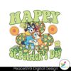 Bluey Bingo Happy St Patricks Day Png For Printing