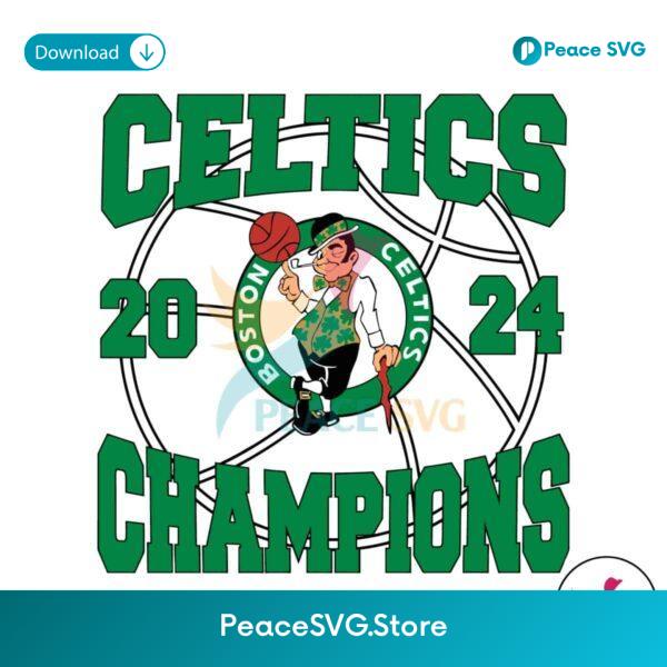 Boston Celtics 2024 Champions Logo Svg Clipart