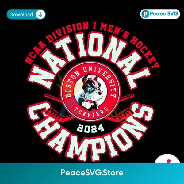 Boston University Mens Hockey National Champions Svg For Silhouette