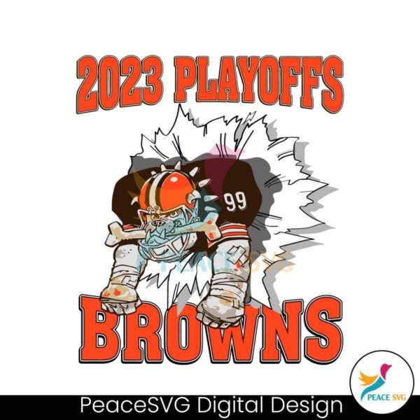 Browns Football 2023 Playoffs Svg Clipart