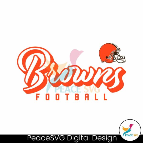 Browns Football Helmet Svg Printable Design