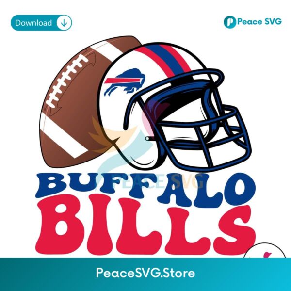 Buffalo Bills Helmet Football Svg Printable Design