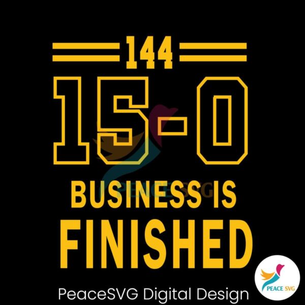 Business Is Finished Michigan 144 Team Svg Vector File