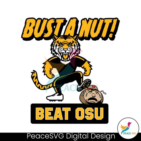 Bust A Nut Missouri College Beat Osu Svg Digital Download