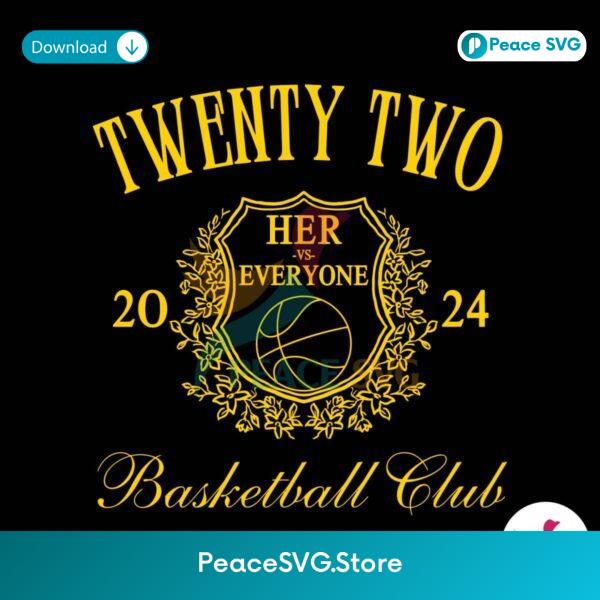 Caitlin Clark Twenty Two Basketball Club 2024 Svg Vector File