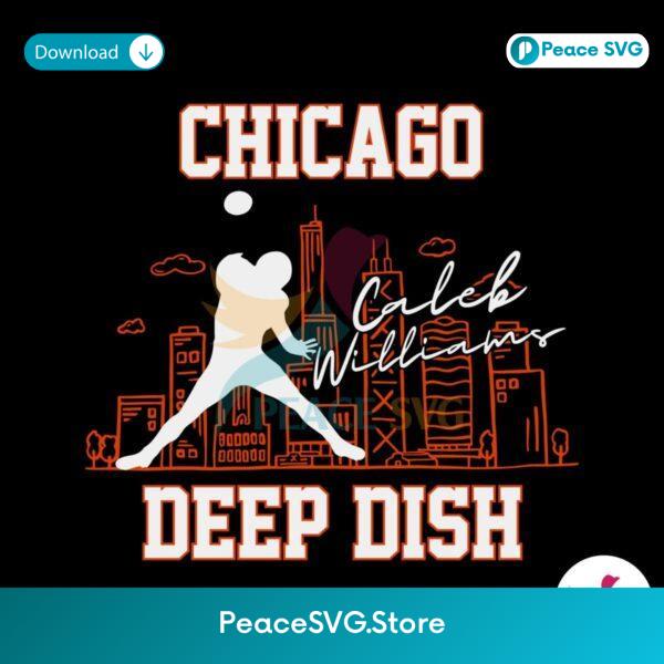 Caleb Williams Chicago Deep Dish Svg Printable Design