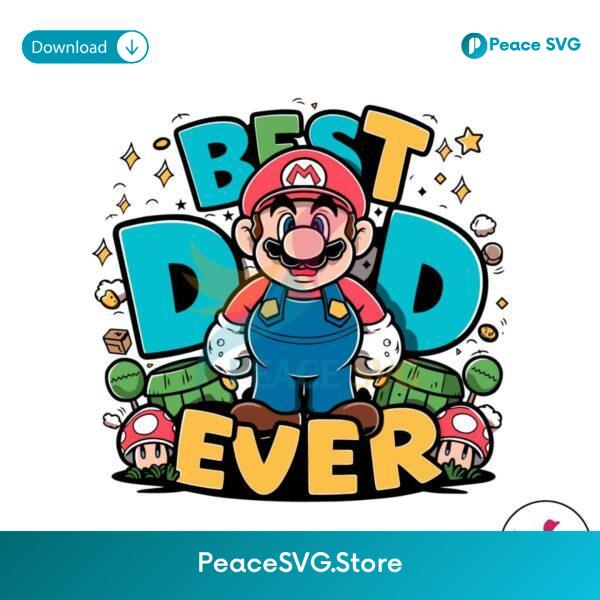 Cartoon Fathers Day Best Dad Ever Svg Layered File