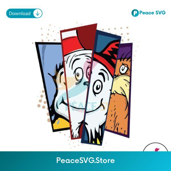 Cat In The Hat Friends Dr Seuss Day Svg Cut File