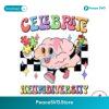 Celebrate Neurodiversity Brain Bougie Svg Printable Design