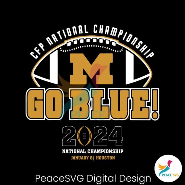 Cfp National Championship Go Blue Svg Layered File