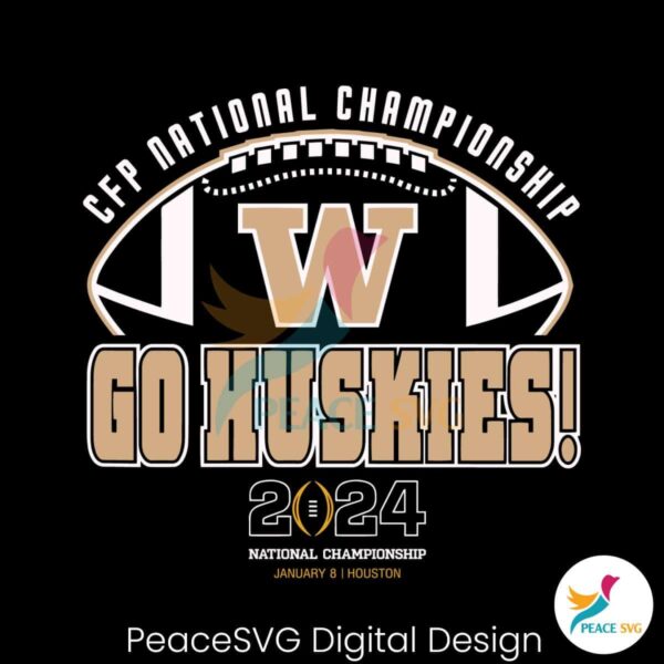 Cfp National Championship Go Huskies Svg Cricut Ready File