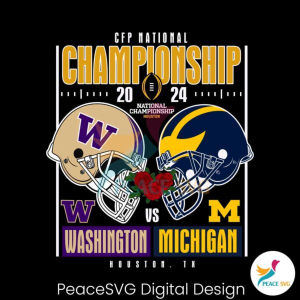 Cfp National Champs Michigan Vs Washington Png Printable File