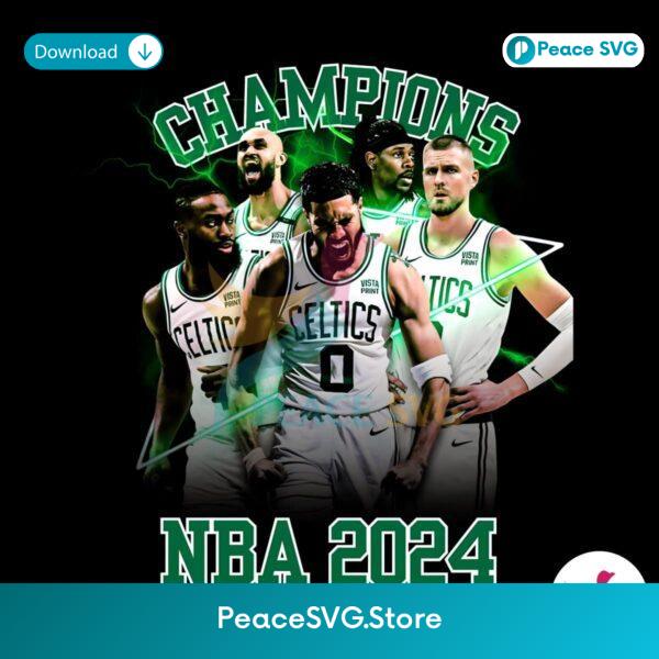 Champions 2024 Boston Celtics Players Png Clipart