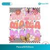 Checkered Mama Flowers Butterfly Svg Cut File